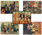 ZPPLD Naruto Anime Manga Poster Set 5 Stück - Großes Wandbild, Vintage Kraftpapier Heimdekoration, Gerollt in Stabilem Umkarton, 51 x 36 cm