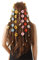Gänseblümchen Haarschmuck Boho-Haarband Kranz Eltern-Kind Haarschmuck Urlaub Floral Hippie Stirnband Blumenkrone Verstellbar Sonnenblume Haar-Accessoires Quaste Haarkranz Strand Haarreif (Bunt)
