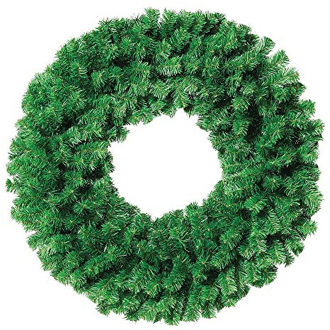 Deco Woerner Tannenkranz Basic Türkranz Wandkrank Dekoration Winterdeko Luvikranz 80 cm Ø