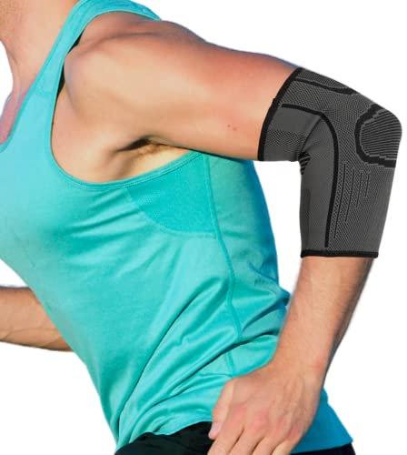 TECH THERAPEUTICS Coudière Tendinite pour Sport et Musculation - Attelle Doigt pour Basketball, Golf, Tennis et Handball - Coudière Epicondylite et Protection avant Bras pour Douleur Articulaire - L
