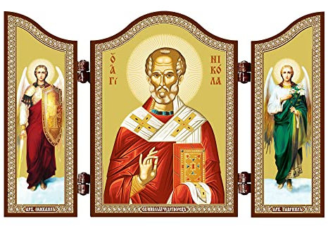 NKlaus Heilige Nikolaus Christliche Ikone Triptychon Heiligendarstellung 1442