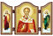 NKlaus Heilige Nikolaus Christliche Ikone Triptychon Heiligendarstellung 1442