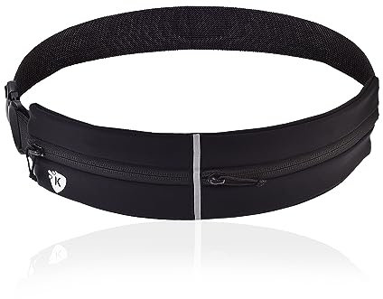 KAMICURE® Running Belt with Adjustable Elastic Strap - Waterproof Large Capacity Running Waist Pack for Workouts, Exercise, Cycling, Walking, Travel & Outdoor Activities