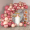 WAREHOUSE Arche Ballon 110 Pièces En Or Rose Ballons Pour Decoration Anniversaire, Déco Mariage, Décoration de fête de bébé, Décoration de Baptême