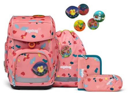 ergobag Cubo - Schulranzen Set 5tlg. Modell 2024 ZitronenfaltBär