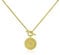 Mary & Jules Kette Sonne Gold 925 Sterling Silber, vergoldet mit Sonnen Anhänger, Sonnenkette aus recyceltem Silber, Münz Halskette, Coin Kette Gold für Frauen Mädchen, Goldkette Damen