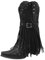 Fulidngzg Camperos Donna Neri Equitazione Stivali Camoscio Western Anfibi Biker Boots Biker Invernali Cowboy Boots Cowboy Alti Texani Morbidi Texani