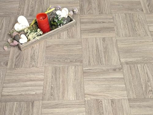 PVC Bodenbelag Vinylboden in Stäbchenparkett, Zuschnitt (2m breit / 1m lang)