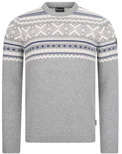 Giesswein Norweger Pullover Herren - Wollpullover mit Jacquard-Strick | Feinste Merino-Lammwolle, angenehm weich – extra warmer Pullover für Herren an kalten Wintertagen