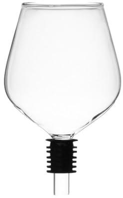VUIUYOIES Experiencia de beber Copa de vino elegante y funcional Copa para beber directamente Botella de vino Copa Copa de vino tinto Copa de cristal, limpio grande