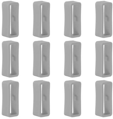 12 Stück Silikon Uhrenarmband Schlaufe Kompatibel mit Garmin Venu Verschlussring, 20mm Ersatz Uhrenband Halter Schlaufen Unisex Uhrenverschluss (Grau)