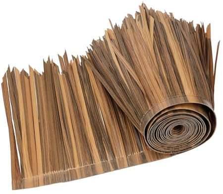 Ronyme Toit de Paille Artificiel Palmier Faux Accessoires de décoration Tapis Multi-Usage Bricolage pour Patio extérieur Tiki Bars cabane Jardin