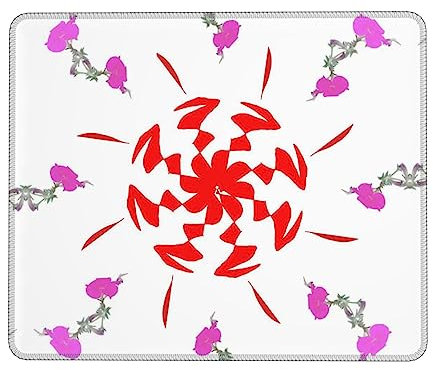 Tapis de souris de jeu rotatif et volant, lavable, antidérapant, en caoutchouc épais, pour le bureau, la maison, 21 x 26 cm