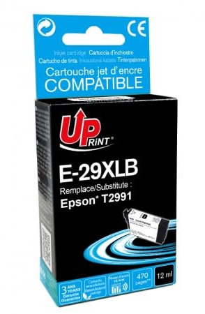 Cartouche d'encre Noire Premium Compatible pour Epson 29XLBK - T29XL - T2991 - C13T29914012 Fraise