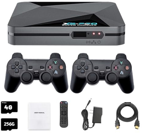 X2PRO Wireless Retro Game Console - Retro Play Game Stick, 8K Output, Plug and Play Video Game Stick Built in 70000+ Games with 2.4G Wireless Controllers