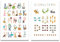 Rabano Art 2er Set Kinderzimmer Lernposter DIN A4 Tier-ABC & Tier-Zahlen | Spielend Lesen & Zahlen lernen | Bilder Kinderzimmer, Kinderzimmer Deko, Wandbilder, Deko Bilder, Boho Dekoration für Kinder