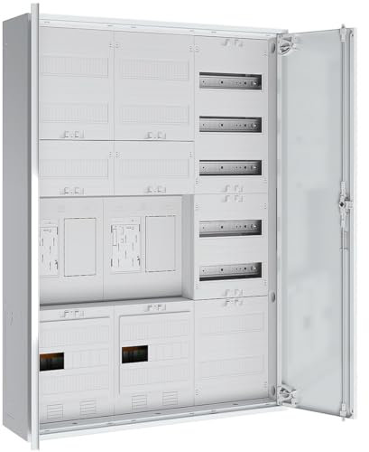 WITTKOWARE Komplett-Zählerschrank, 2x eHZ Zählerplatz/2x Reserveplatz, Verteilerfeld mit APZ