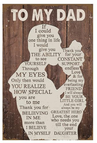 To My Dad Fathers Day Poster Best Dad Ever Gifts, Happy Birthday Dad, Dad Birthday Gifts From Daughter, Cool Gifts Dad, Cool Dad Birthday Gifts.