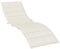 vidaXL Liegenauflage, Auflage Polster für Sonnenliege Gartenliege, Polsterauflage Kissen für Gartenmöbel Liegestuhl, Melange Creme 200x50x4cm Stoff