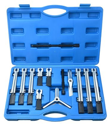 Zoomtools 13 Teiliges Parallelabzieher Lagerabzieher Werkzeug Innenabzieher Satz Innenlager Werkzeugset Kugellagerabzieher, 2 und 3 Armig, Breite 45-135 mm, Tiefe 105-265 mm