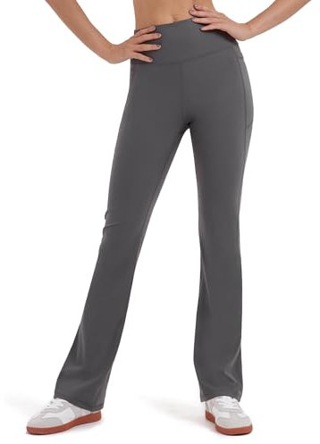 Zylioo Lang Bein Flared Leggings Yogahose Damen Lang/Extra lang,Blickdicht Bootcut Leggings Tall/Extra Tall,Fitnesshose Bootleg Jazzpants