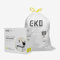 EKO Rollo de 80 bolsas de basura de cocina con cordón extrafuerte, bolsa de basura de 8 galones (25-35 litros), paquete de 80 unidades, color blanco, código E