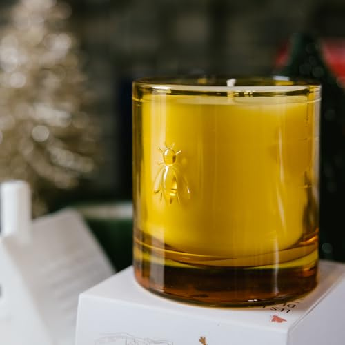 La Rochère Duftkerze Abeille Biene Gelb - Pflaume, Leder, Solar, Sandelholz