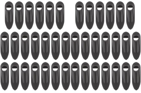 Kisangel 2 Sätze Fahrradschlauch Bremskabel Cable Clip Fahrrad Linienwartung Fahrradrahmen Kabelrohr Sicherungshalter Automatisch Festes Gerät Fahrrad-kabelklemme Plastik Black 20 Stück * 2