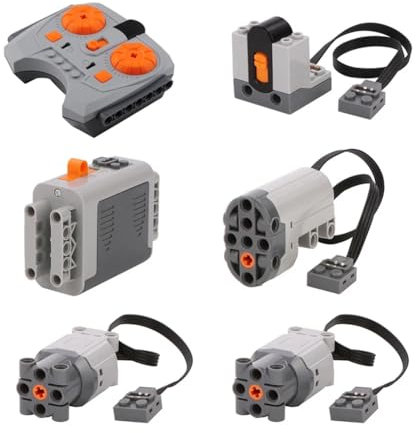 Cpolebev Power Function Set L Motor Servomotor Batteriebox IR Speed Fernbedienung Empfänger Bausteine Style B
