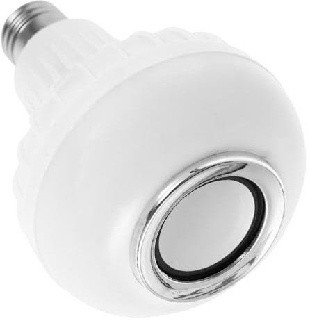 NUOBESTY Smart Led Glühbirnenlautsprecher Rgb Farbwechsel 12w Mit Fernbedienung Intelligente Led Lampe Für Musik Und Mehrfarbige Beleuchtung Dimmbarpc Und Aluminium 13,5 Stück 9,5cm