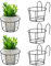 ibasenice 5pezzi Supporto Fioriera Sospeso Ferro Per Balcone Portavasi Rotondi Per Piante E Fiori Design Leggero E Pratico Per Giardino E Casa