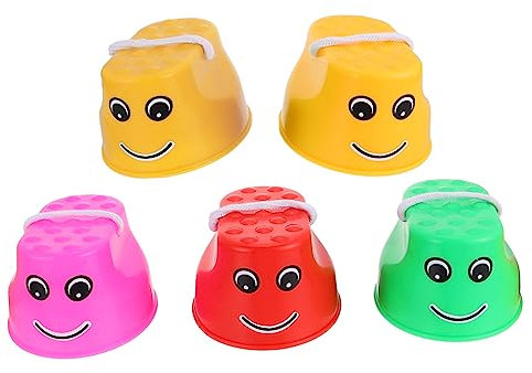 5 Stück Stelzen mit Interaktives für Balance Training und Outdoor Spaß