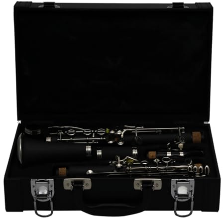 Klarinettensatz 17 Schlüssel Sechs Segmente Rohrblätter Clip Box Mit Reinigungstuch Rohrblatt Und Box Musikinstrument Abnehmbar