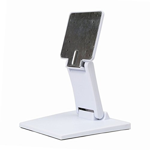 Wearson Soporte Ajustable para Monitor LCD, Soporte de Escritorio Plegable para Monitor VESA con Agujero VESA 75 x 75 mm, 100 x 100 mm (Blanco)