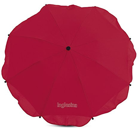 Inglesina Ombrellino Parasole per Passeggino, Rosso (Red), 50+ UV Bambini e Neonati, Protezione solare