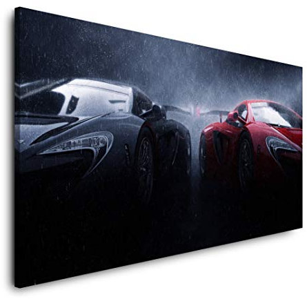 Autos 120x 60cm Panorama Leinwand Bild XXL Format Wandbilder Wohnzimmer Wohnung Deko Kunstdrucke