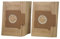 SF SANFOR NA71 Sanfor | Bolsas de Aspirador Adaptable a Modelos PANASONIC | Caja 2 Unidades | Papel ecológico de Doble Capa | Marrón