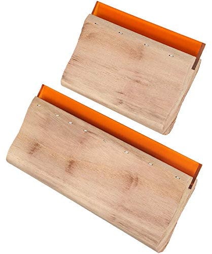 distincty 2 Stück Siebdruckrakel Holz-Siebdruck-Farbschaber für den Siebdruck