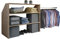 VCM Holz Kleiderschrank | offener Schrank | begehbarer Kleiderregal | Dachschrägen Regal | Maße ca. B. 90 x H. 100 x T. 50 cm - Dacho l