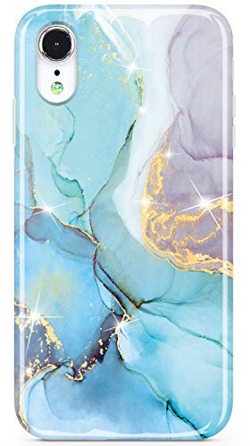 JIAXIUFEN Kompatibel mit iPhone XR Hülle Handyhülle TPU Silikon Schutzhülle Handytasche Handy Hülle für iPhone Xr Marmor