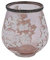 Windlicht Sakura, rosa/weiß, Glas/Metall, 12,5x13,5 cm