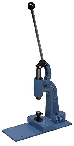 Mikron Kniehebelpresse, Ösenpresse für Ösen, Hohlnieten, Druckknöpfe, Handpresse, Ösenstanze, Nietenpresse