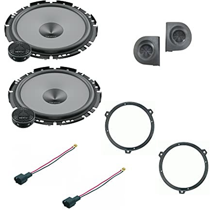 Kit 4 Casse Compatibile con Fiat Panda dal 2003 al 2012 169 seconda serie Con Adattatori E Supporti tweeter e Altoparlanti Hertz UNO POSTERIORE K170