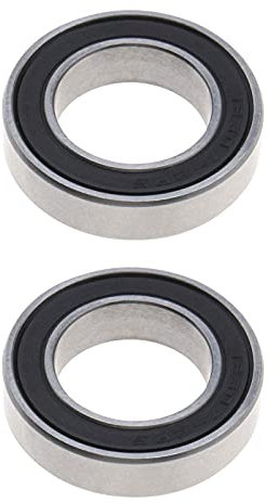 EMSea 2 Stück 18x30x7mm Fahrrad Radnabe Lager Stahllager Tief Rillen Kugellager MR18307-2RS 18307-LBLU für MTB/Road/BMX Fahrrad