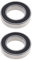 EMSea 2 Stück 18x30x7mm Fahrrad Radnabe Lager Stahllager Tief Rillen Kugellager MR18307-2RS 18307-LBLU für MTB/Road/BMX Fahrrad