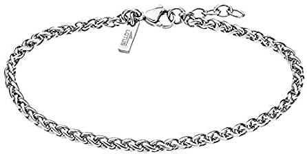 Lotus Style Armband für Herren aus Edelstahl in der Farbe Silber, Länge: 20,5 cm, LS2223-2/1