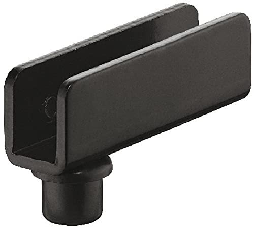 1 Pair x Glass Door Pivot Hinges 110º for Cabinet Inset Door (Black)