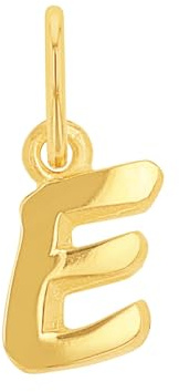 Amor Motivanhänger Unisex Damen Herren Anhänger, 1,3 cm, Gold, E, Kommt in Schmuck Geschenk Box, 2013435