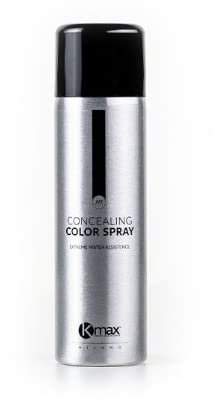 Kmax Concealing Color Spray - Weißes Haar, Haarnachwuchs-Retusche, Haarpuder für Kahlheit - Größe 200 ml - Schwarz