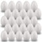 MCE-Commerce Lot de 25 œufs en polystyrène de 6 cm pour Bricolage et décoration de Pâques, Blanc
